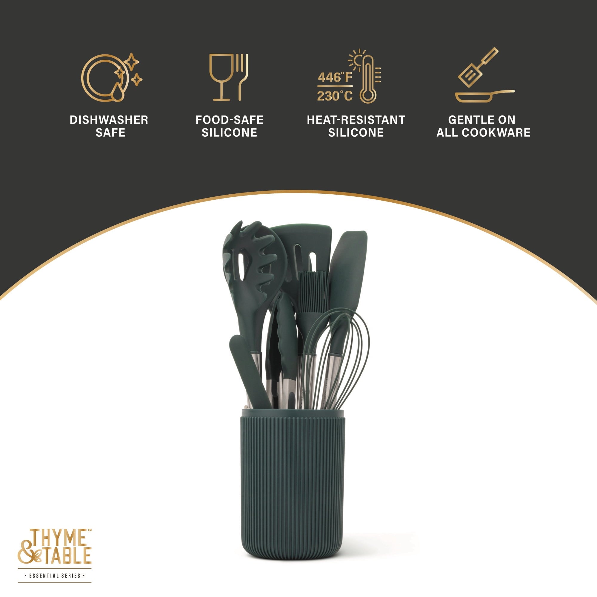 10-Piece Silicone Gadget Set - Green