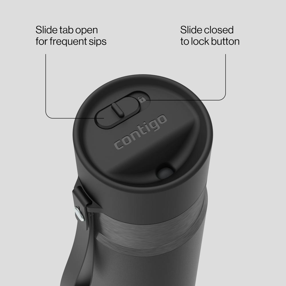 16oz AutoSeal® Bottle - Licorice Gunmetal