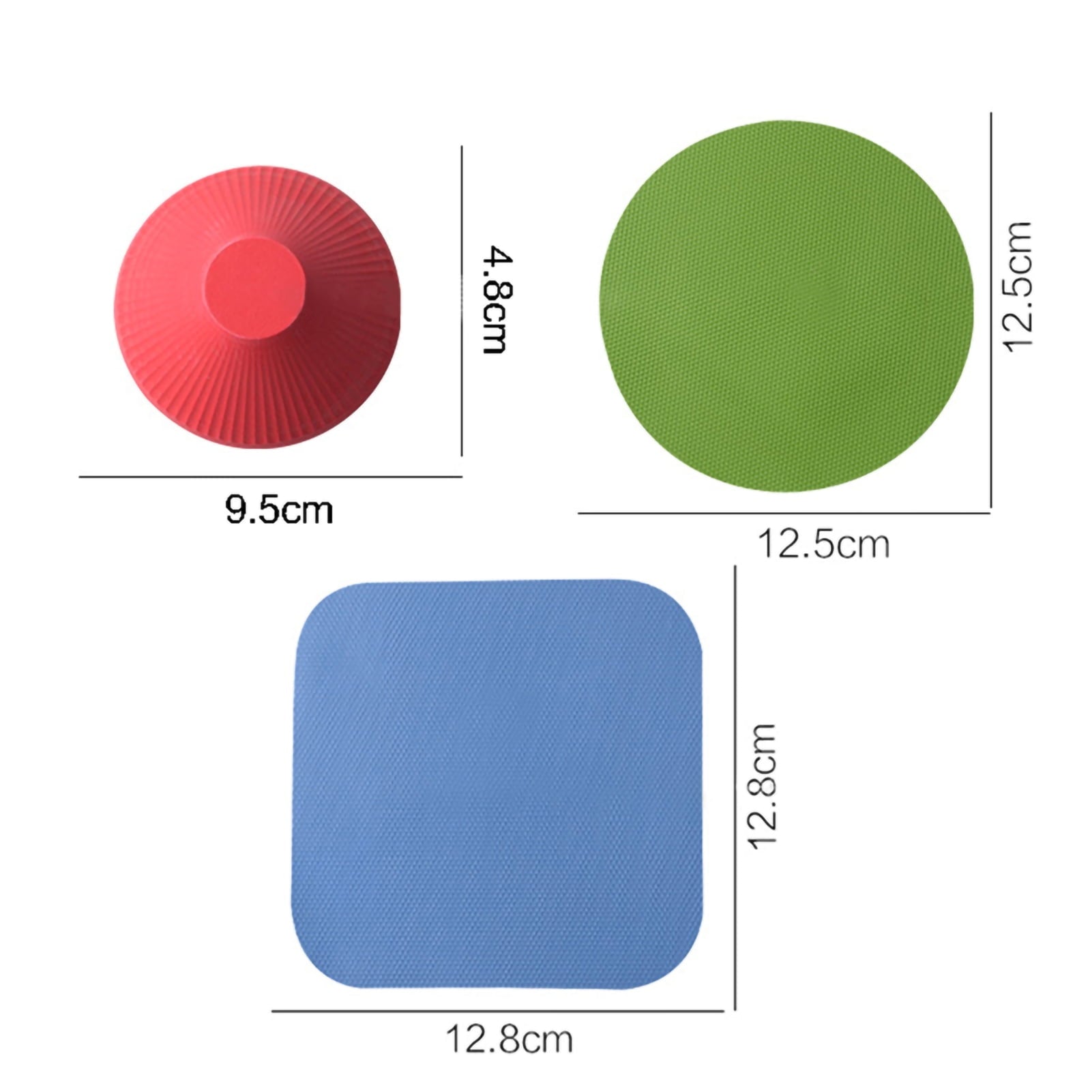 3 Pcs of Jar Openers, Non Slip Jar Gripper, Multi-Purpose Reusable Rubber Gripper Jar Opener, Apply for Senio...