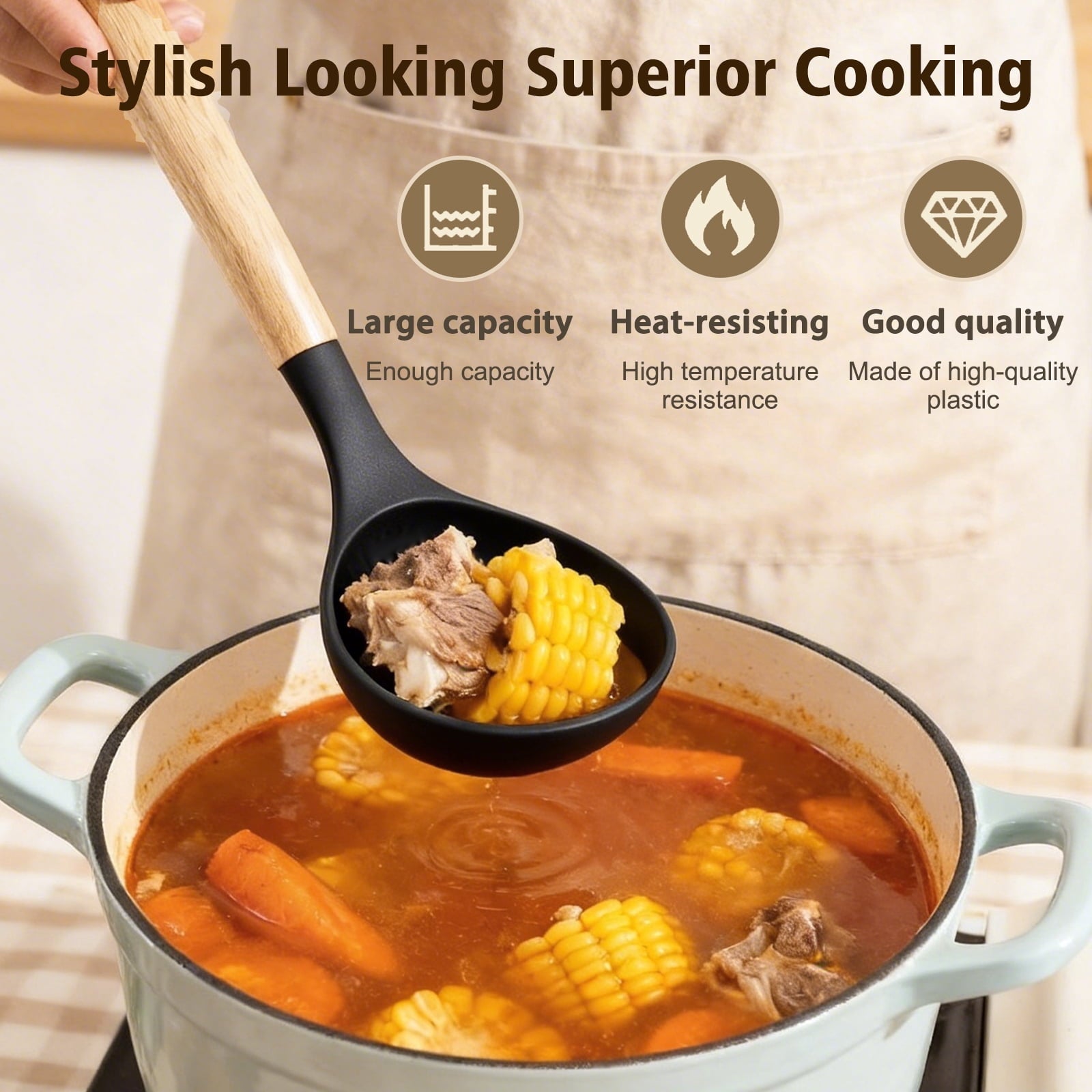 Silicone Cooking Utensils Set, Heat Resistant Kitchen Cooking Utensils Set, 12 PCS Handle Silicone Kitchen Gadgets Ut...