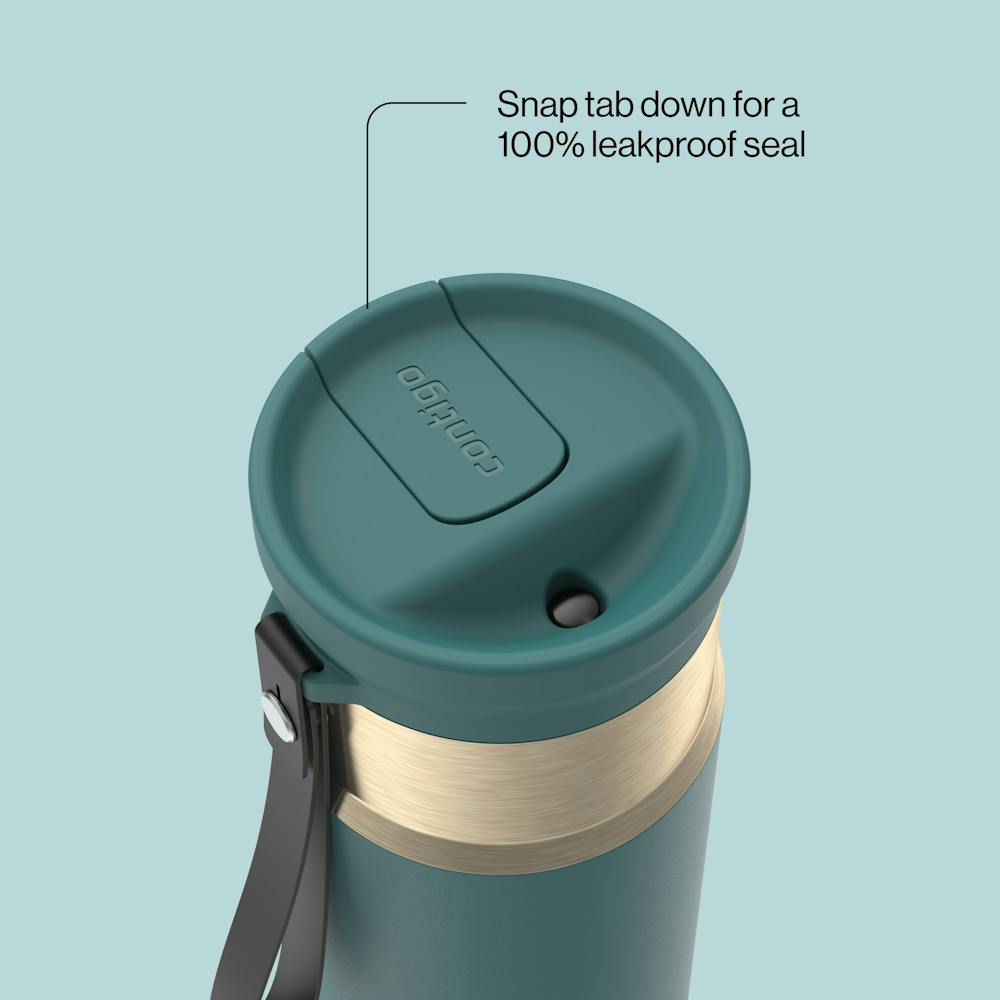 16 oz SnapSeal™ Bottle - Mineral Teal Champagne