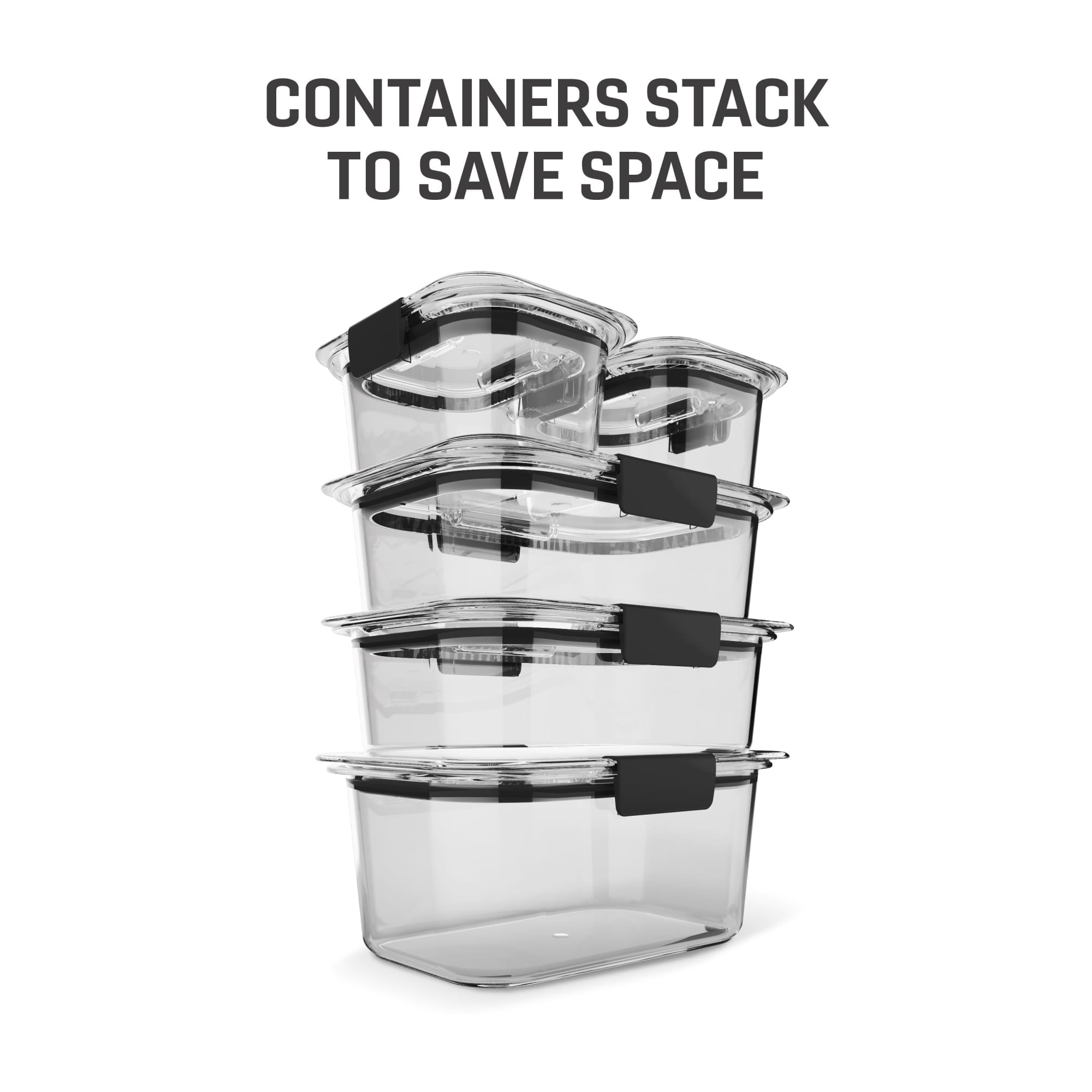 10-Piece Set, Leak-Proof and Clear Food Storage Containers