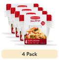 (4 pack) 5.2-Cup Deep Square Food Storage Containers, Ruby Red, 4 pack