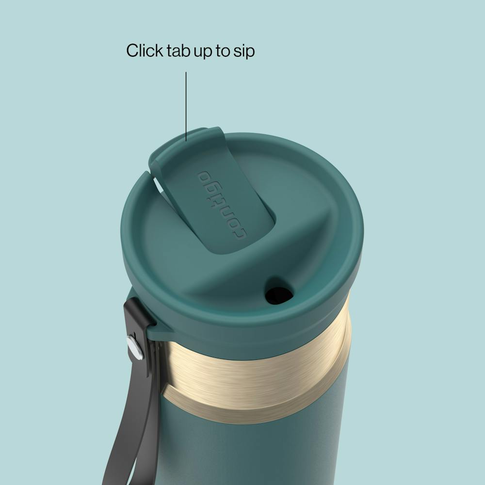 16 oz SnapSeal™ Bottle - Mineral Teal Champagne