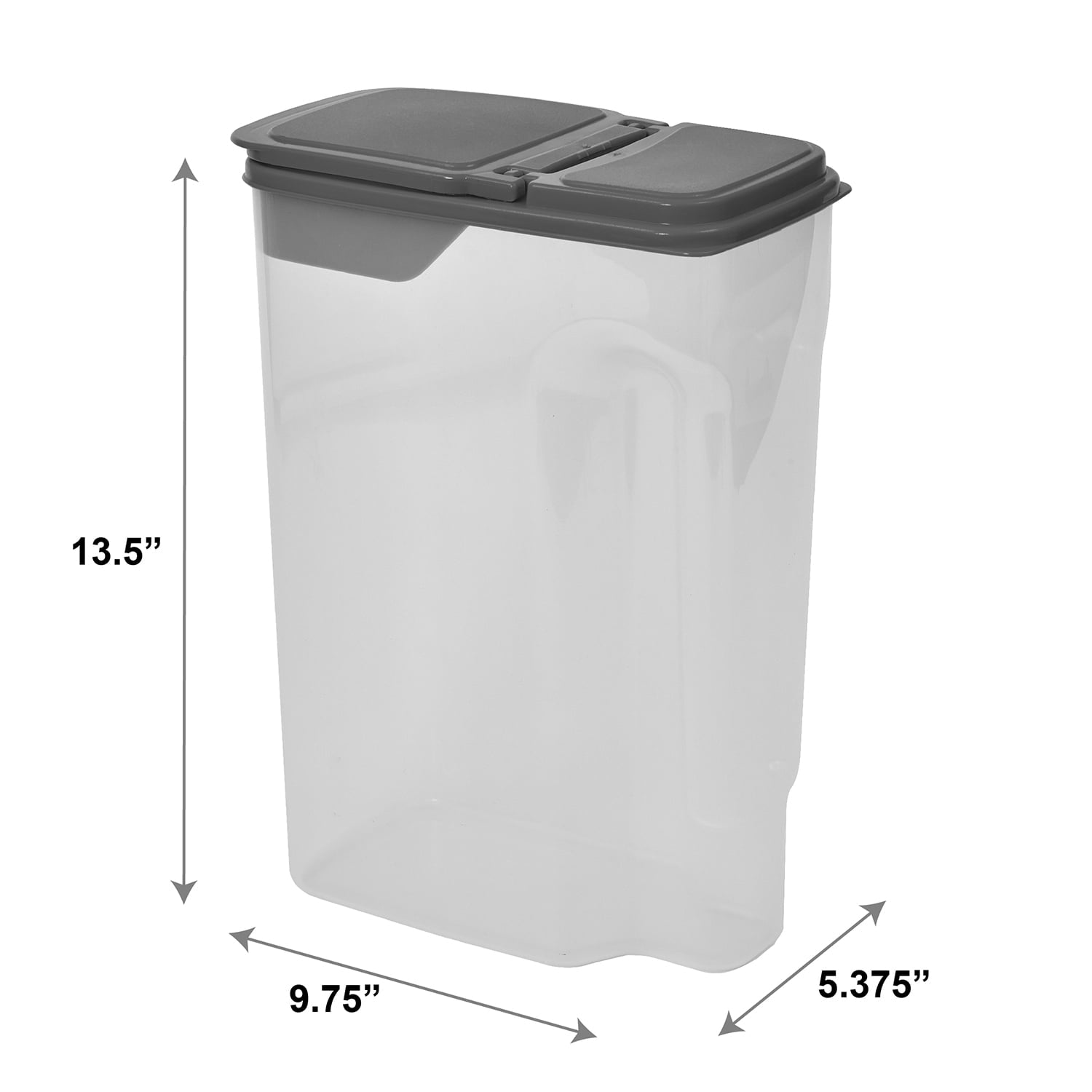 Plastic Cereal Dispenser with Lid, 32 Cup Airtight Cereal Storage Container for Pantry Organization and Dry Foo...