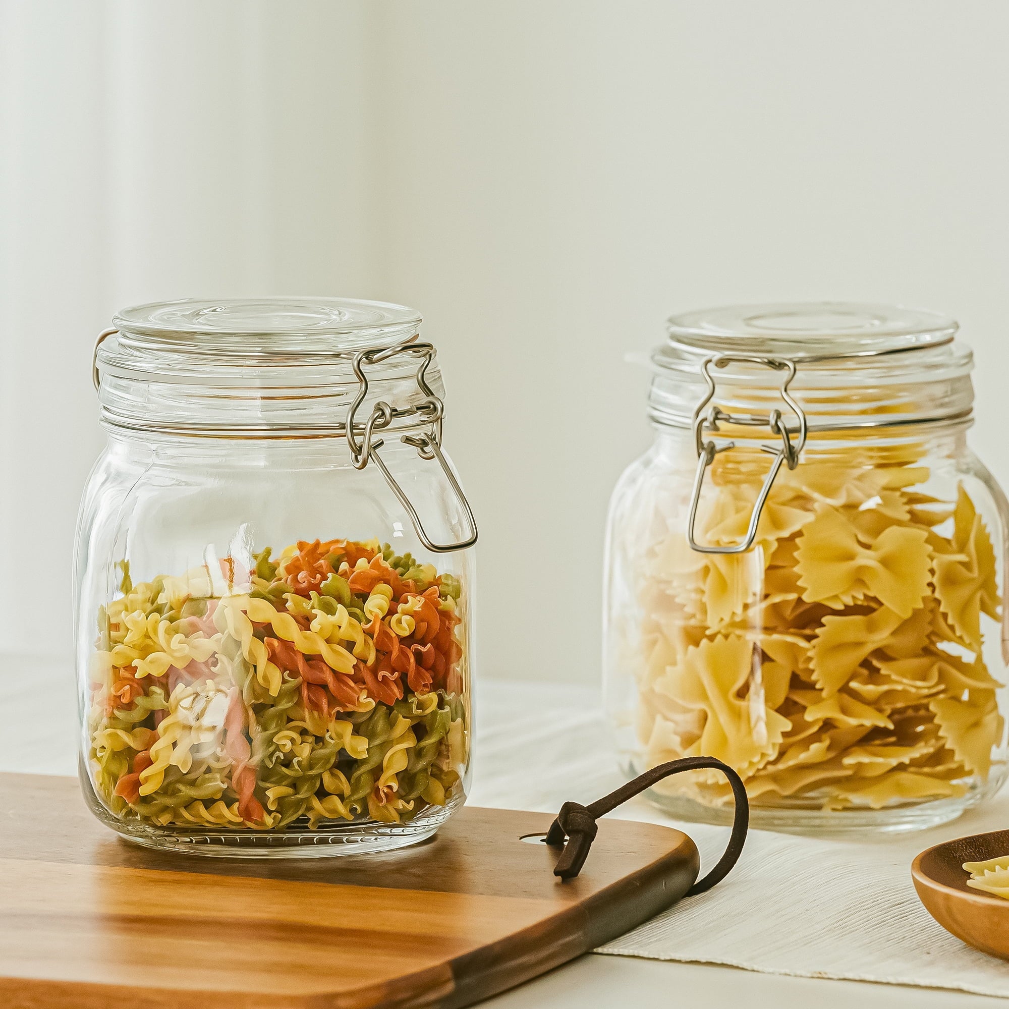 38 oz Glass Food Storage Jar Canister with Locking Airtight Lid, Kitchen Pantry Storage Container