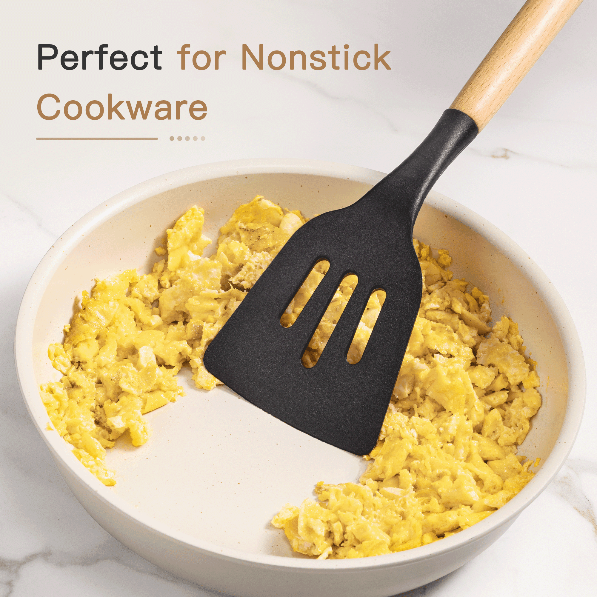 Silicone Cooking Utensils Set, 38 PCS Kitchen Utensils Set for 446°F Heat Resistant, Food Grade Utensil Sets with Woo...