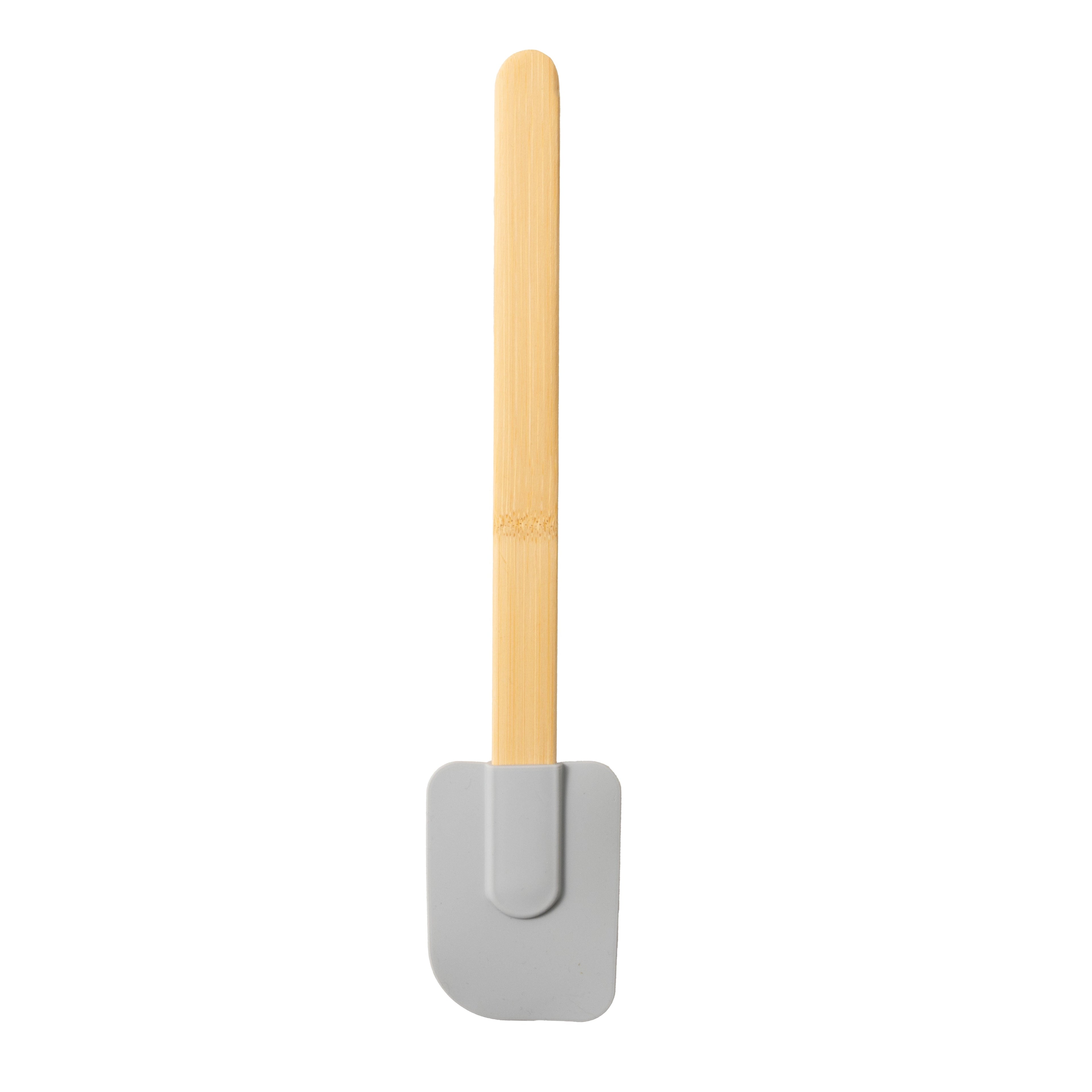 Silicone Spatulas Set 4 with Bamboo Handles, Blue