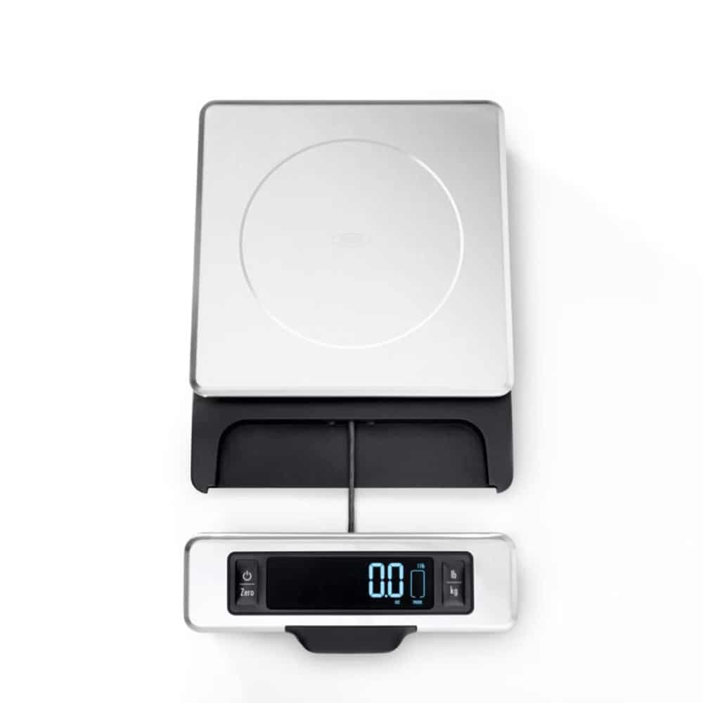 11-Pound Stainless Steel Food Scale with Pull-Out Display