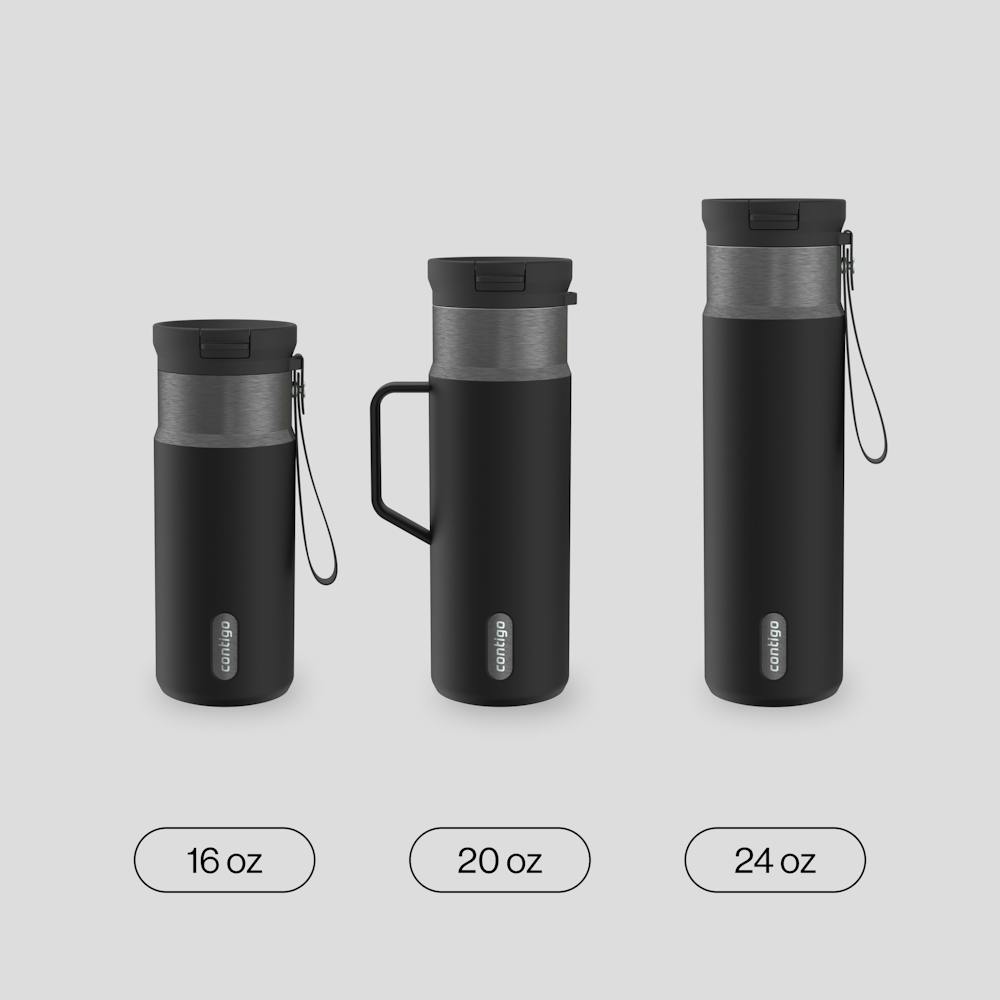 16 oz SnapSeal™ Bottle - Licorice Gunmetal