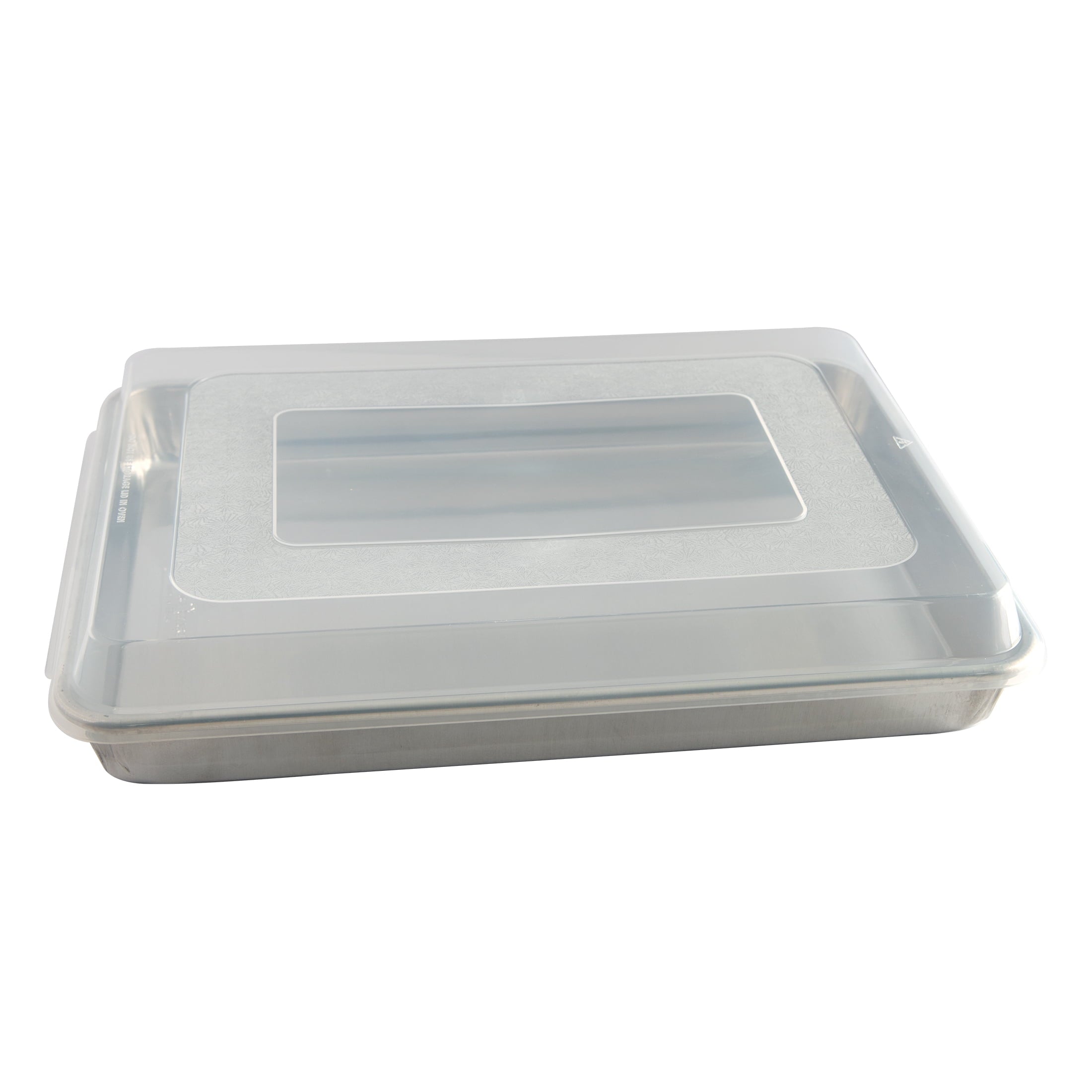 2 Piece Aluminum Bakeware Set with 13” x 18” High Sided Half Sheet Pan and Lid