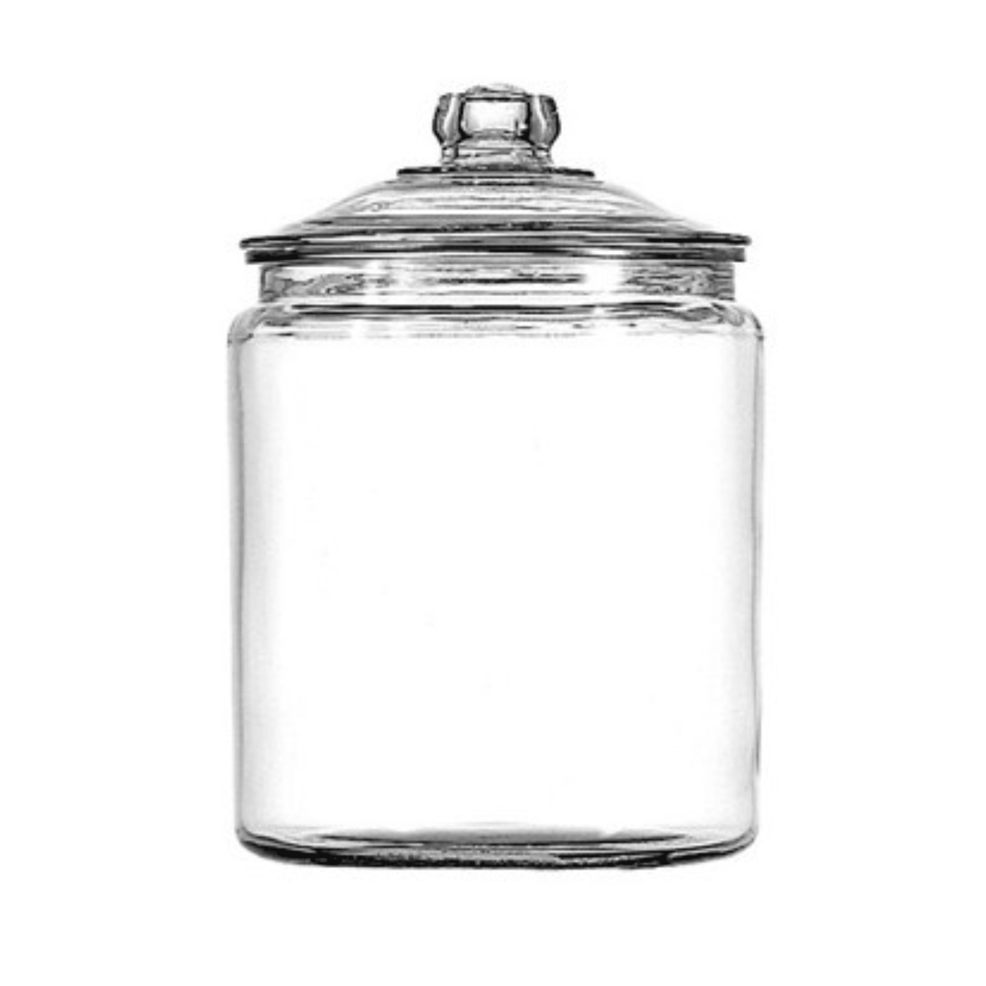 Glass Jar with Lid, 1/2 Gallon, Best Used for Pantry Jar Storage and Display