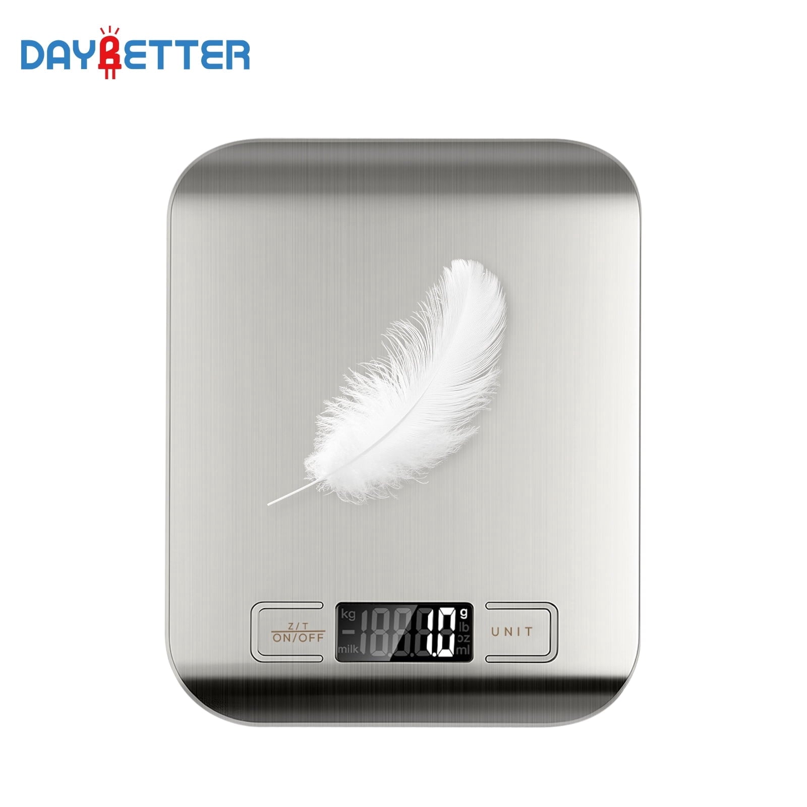 22lb/10kg Food Scale with 4 Units LCD Display, 0.05oz/1g Digital Kitchen Scale, for Baking, Cooking, Dietin...