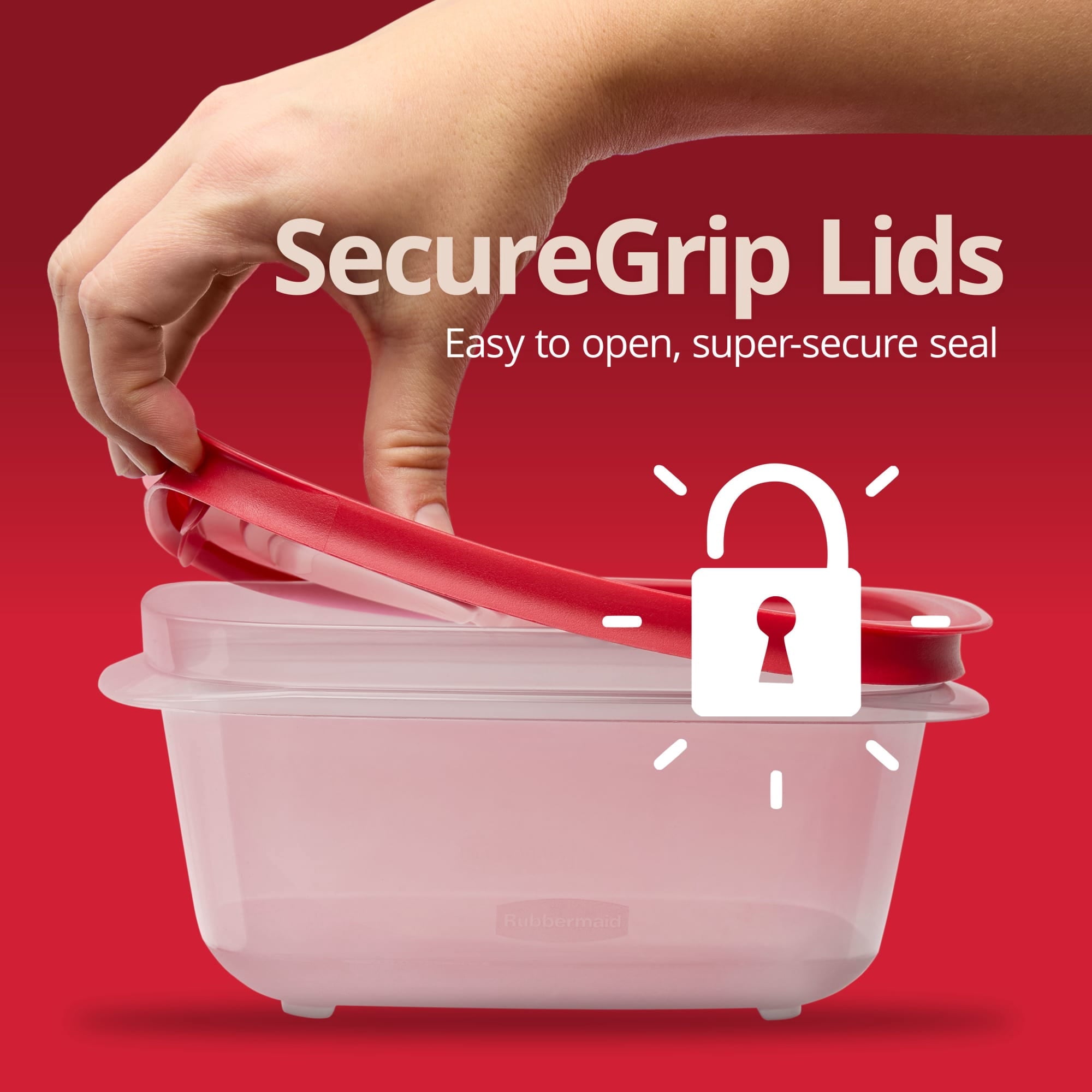 14.66-Cup EasyStore Square Container, Food Storage Container, Food Storage Container with Lids