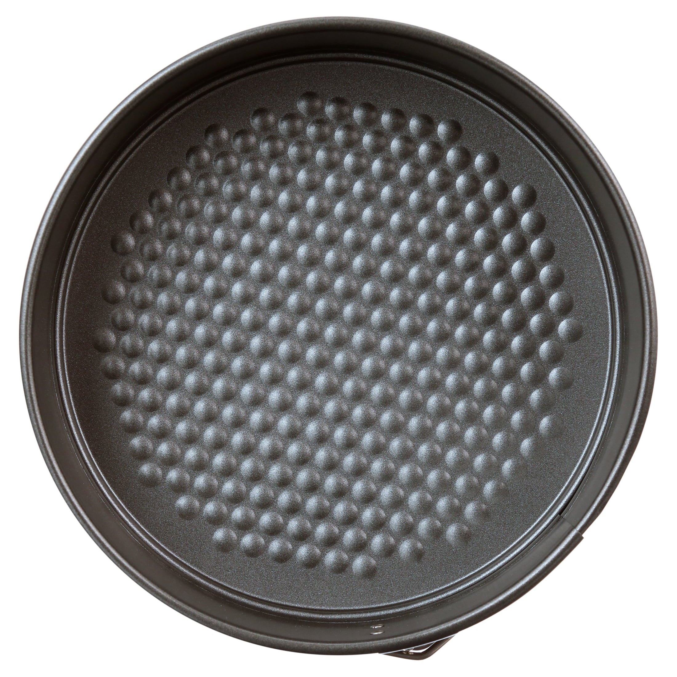 8", 9", 10" Round Nonstick Carbon Steel Springform Cake Pans, Gray, Set of 3