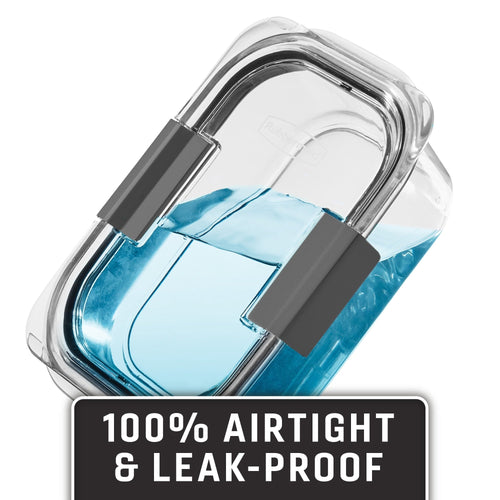 10-Piece Set, Leak-Proof and Clear Food Storage Containers