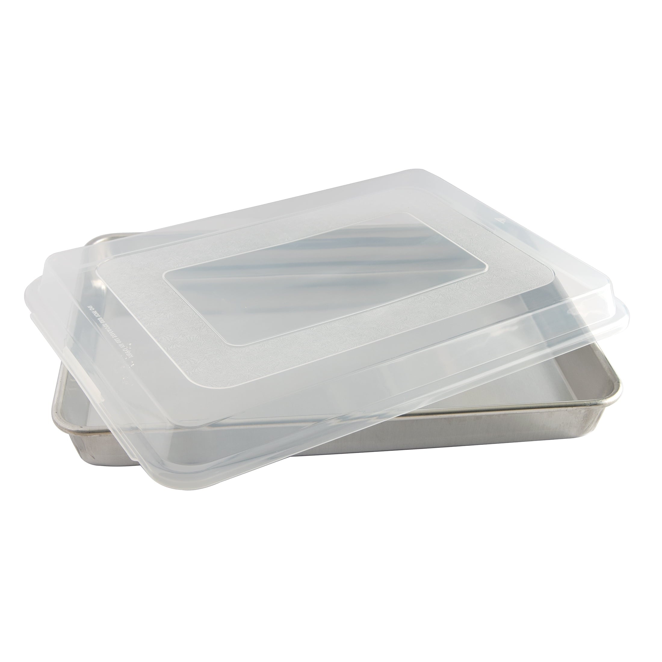 2 Piece Aluminum Bakeware Set with 13” x 18” High Sided Half Sheet Pan and Lid