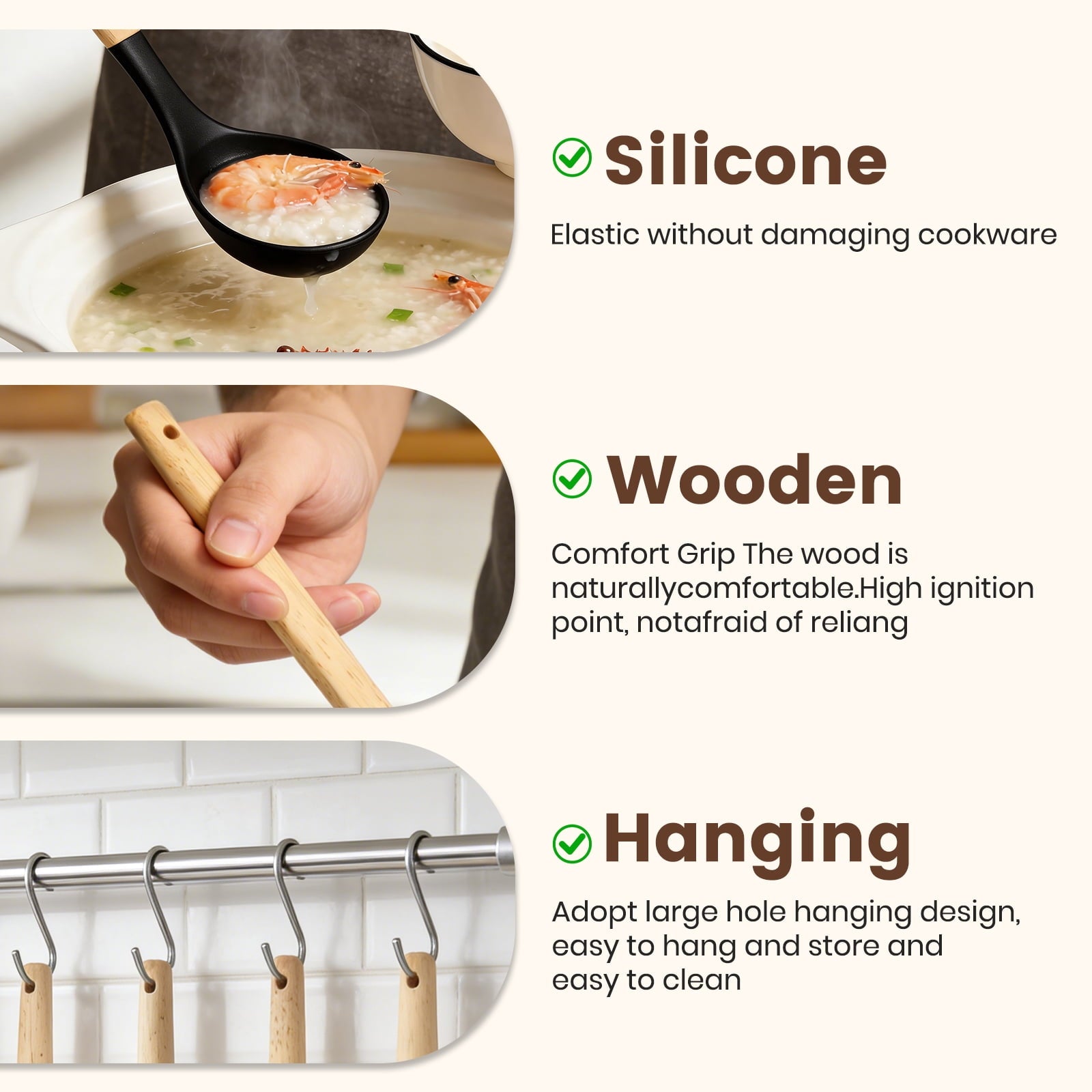 Silicone Cooking Utensils Set with Holder, 44 PCS Kitchen Utensils Set, Silicone Kitchen Gadgets Spatulas Set for Non...